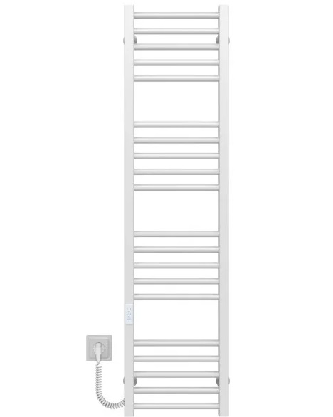 Электрический полотенцесушитель Deffi Lima П20 400х1300 левое подключение WD04 белый A.LI.130.40.20.E.W.L.4