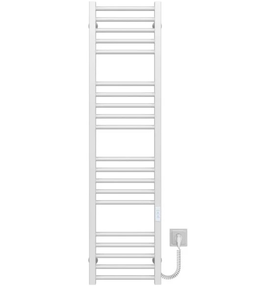 Электрический полотенцесушитель Deffi Lima П20 400х1300 правое подключение WD04 белый A.LI.130.40.20.E.W.R.4