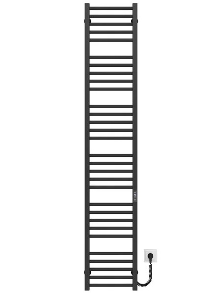 Електрична сушарка для рушників Deffi Lima П30 300х1800 праве підключення JD04 чорний A.LI.180.30.30.E.B.R.2