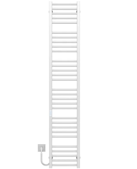 Электрический полотенцесушитель Deffi Lima П30 400х1800 левое подключение WD04 белый A.LI.180.40.30.E.W.L.4