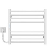 Электрический полотенцесушитель Deffi Lima П8 500х500 левое подключение WD04 белый A.LI.50.50.8.E.W.L.4