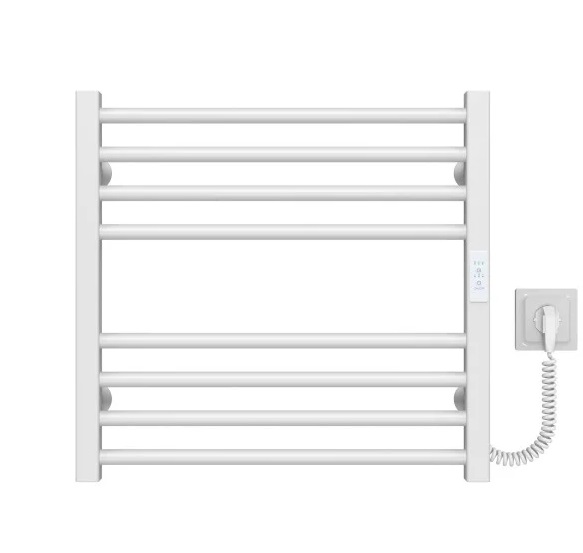 Електрична сушарка для рушників Deffi Lima П8 500х500 праве підключення WD04 білий A.LI.50.50.8.E.W.R.4