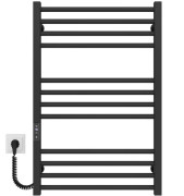 Электрический полотенцесушитель Deffi Lima П12 500х800 левое подключение JD04 черный A.LI.80.50.12.E.B.L.2