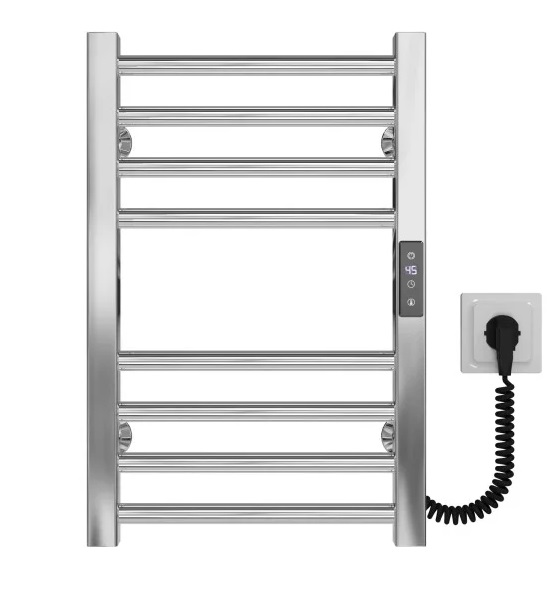 Электрический полотенцесушитель Deffi Lima П8 400х500 правое подключение JD04 хром A.LI.50.40.8.E.C.R.2