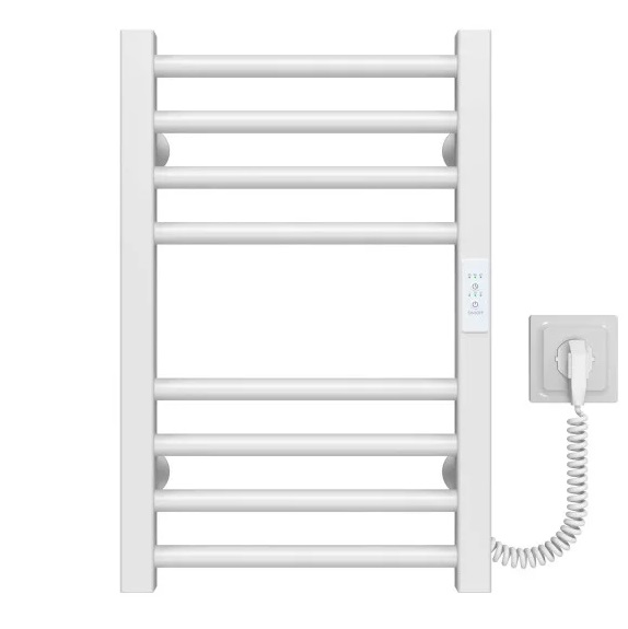 Электрический полотенцесушитель Deffi Lima П8 400х500 правое подключение WD04 белый A.LI.50.40.8.E.W.R.4