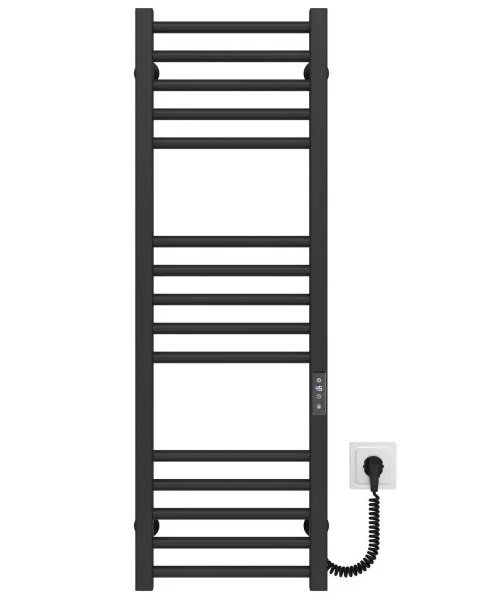 Електрична сушарка для рушників Deffi Lima П15 400х1000 праве підключення JD04 чорний A.LI.100.40.15.E.B.R.2