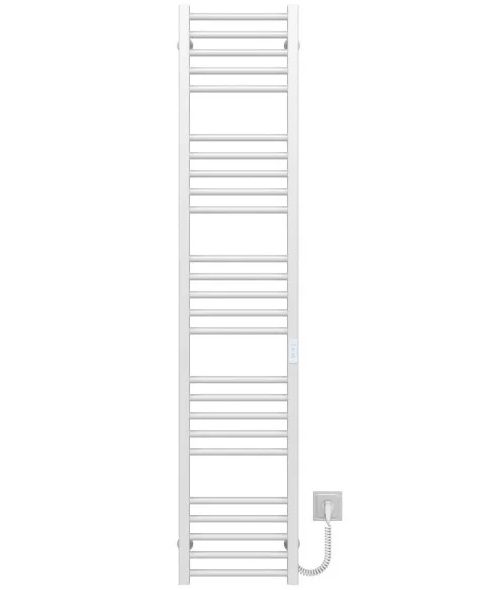 Электрический полотенцесушитель Deffi Lima П25 400х1600 правое подключение WD04 белый A.LI.160.40.25.E.W.R.4