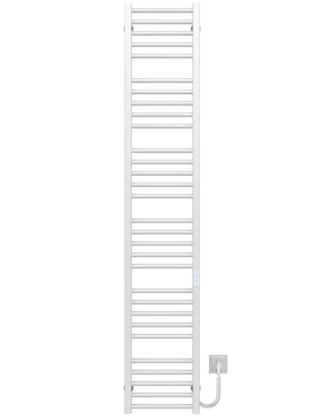 Электрический полотенцесушитель Deffi Lima П30 400х1800 правое подключение WD04 белый A.LI.180.40.30.E.W.R.4