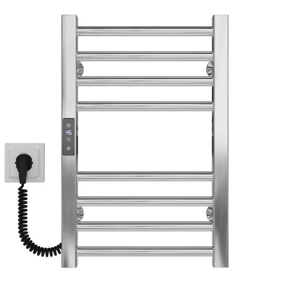 Электрический полотенцесушитель Deffi Lima П8 400х500 левое подключение JD04 хром A.LI.50.40.8.E.C.L.2