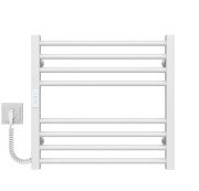 Электрический полотенцесушитель Deffi Lima П8 500х500 левое подключение WD04 белый A.LI.50.50.8.E.W.L.4