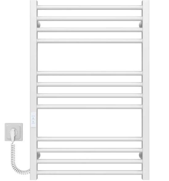 Электрический полотенцесушитель Deffi Lima П12 500х800 левое подключение WD04 белый A.LI.80.50.12.E.W.L.4