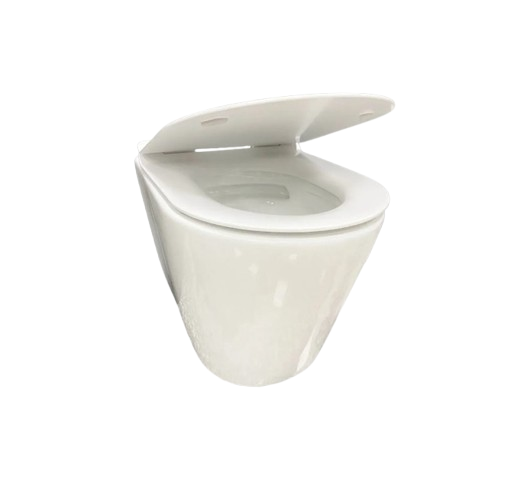 Унитаз подвесной VBI BURANO 53х37 см безободковый с крышкой soft-close керамика белый VBI-020700