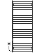 Электрический полотенцесушитель Deffi Lima П20 500х1300 левое подключение JD04 черный A.LI.130.50.20.E.B.L.2