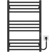 Электрический полотенцесушитель Deffi Lima П12 500х800 правое подключение JD04 черный A.LI.80.50.12.E.B.R.2