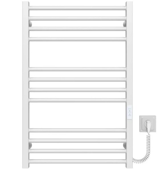 Электрический полотенцесушитель Deffi Lima П12 500х800 правое подключение WD04 белый A.LI.80.50.12.E.W.R.4