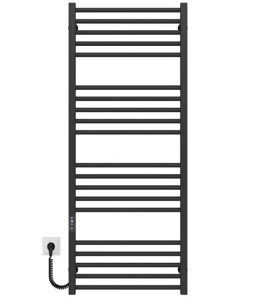 Электрический полотенцесушитель Deffi Lima П20 500х1300 левое подключение JD04 черный A.LI.130.50.20.E.B.L.2