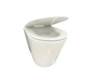 Унитаз подвесной VBI BURANO 53х37 см безободковый с крышкой soft-close керамика белый VBI-020700