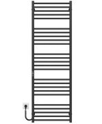 Электрический полотенцесушитель Deffi Lima П25 500х1600 левое подключение JD04 черный A.LI.160.50.25.E.B.L.2