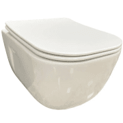 Унитаз подвесной VBI LIDO 50х37 см безободковый с крышкой soft-close керамика белый VBI-020500