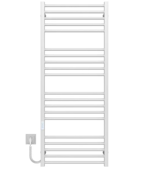 Электрический полотенцесушитель Deffi Lima П20 600х1300 левое подключение WD04 белый A.LI.130.60.20.E.W.L.4