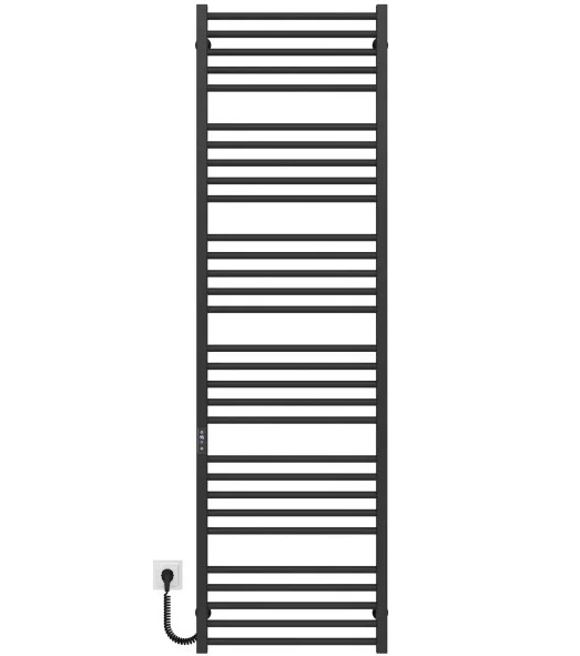 Электрический полотенцесушитель Deffi Lima П30 600х1800 левое подключение JD04 черный A.LI.180.60.30.E.B.L.2