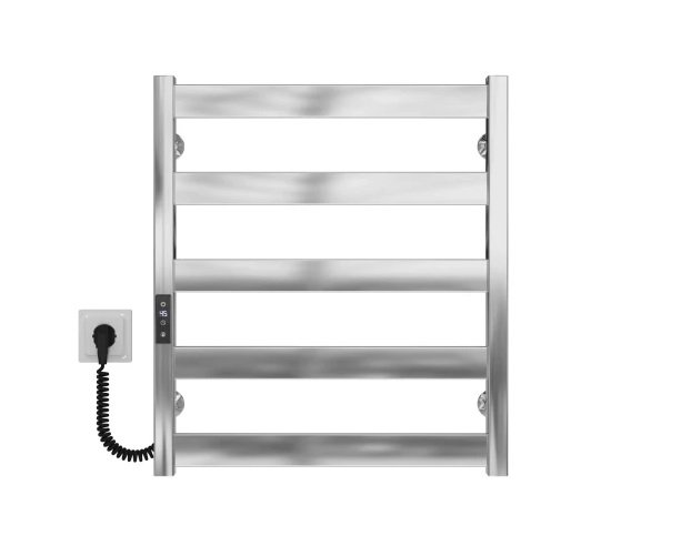 Сушарка для рушників Електрична Deffi Silvia П5 500х600 E ліве підключення JD04 хром A.SV.60.50.5.E.C.L.2