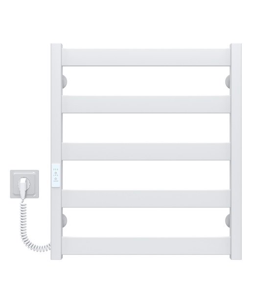Электрический полотенцесушитель Deffi Silvia П5 500х600 E левое подключение WD04 белый A.SV.60.50.5.E.W.L.4