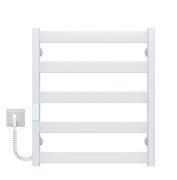 Электрический полотенцесушитель Deffi Silvia П5 500х600 E левое подключение WD04 белый A.SV.60.50.5.E.W.L.4