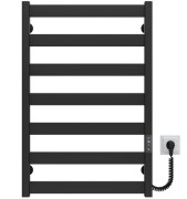 Електрична сушарка для рушників Deffi Silvia П7 500х800 E праве підключення JD04 чорний A.SV.80.50.7.E.B.R.2