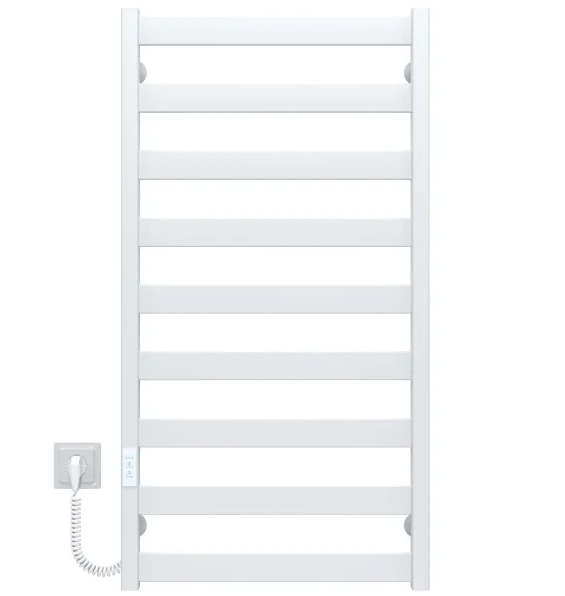 Електрична сушарка для рушників Deffi Silvia П9 500х1000 E ліве підключення WD04 білий A.SV.100.50.9.E.W.L.4