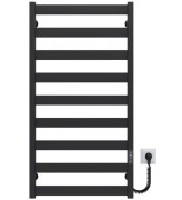 Електрична сушарка для рушників Deffi Silvia П9 500х1000 E праве підключення JD04 чорний A.SV.100.50.9.E.B.R.2