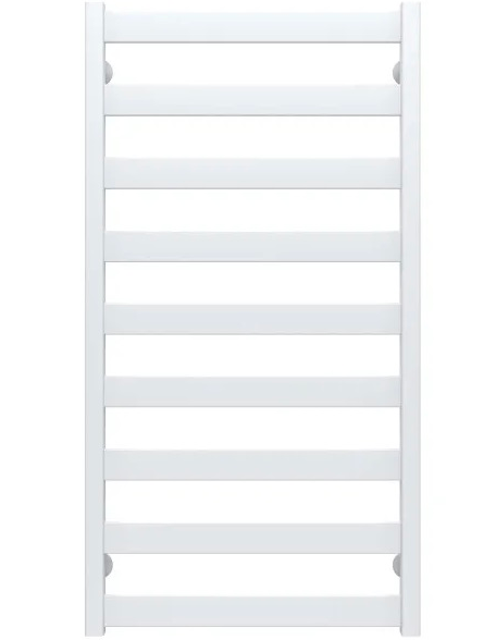 Полотенцесушитель водяной Deffi Silvia П9 500х1000 боковое левое подключение белый A.SV.100.50.9.W.B