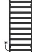 Электрический полотенцесушитель Deffi Silvia П10 500х1200 E левое подключение JD04 черный A.SV.120.50.10.E.B.L.2