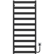 Електрична сушарка для рушників Deffi Silvia П10 500х1200 E праве підключення JD04 чорний A.SV.120.50.10.E.B.R.2