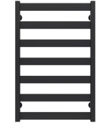 Полотенцесушитель водяной Deffi Silvia П7 500х800 нижнее подключение черный A.SV.80.50.7.B.A
