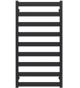 Полотенцесушитель водяной Deffi Silvia П9 500х1000 нижнее подключение черный A.SV.100.50.9.B.A