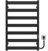 Електрична сушарка для рушників Deffi Silvia П7 500х800 E праве підключення JD04 чорний A.SV.80.50.7.E.B.R.2