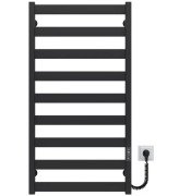 Електрична сушарка для рушників Deffi Silvia П9 500х1000 E праве підключення JD04 чорний A.SV.100.50.9.E.B.R.2