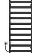 Электрический полотенцесушитель Deffi Silvia П10 500х1200 E левое подключение JD04 черный A.SV.120.50.10.E.B.L.2