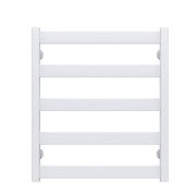 Полотенцесушитель водяной Deffi Silvia П5 500х600 боковое левое подключение белый A.SV.60.50.5.W.B