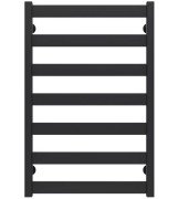 Полотенцесушитель водяной Deffi Silvia П7 500х800 боковое правое подключение черный A.SV.80.50.7.B.C