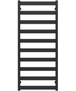 Полотенцесушитель водяной Deffi Silvia П10 500х1200 боковое левое подключение черный A.SV.120.50.10.B.B