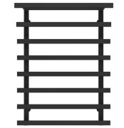 Полотенцесушитель водяной Deffi Agata П8 400x800 нижнее подключение черный A.AG.80.40.8.B.A
