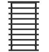 Сушка для рушників водяна Deffi Agata П10 400x1000 бічне ліве підключення чорний A.AG.100.40.10.B.B