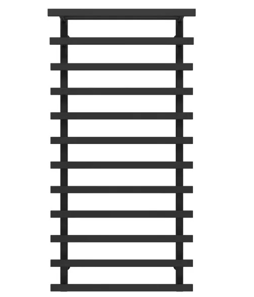 Полотенцесушитель водяной Deffi Agata П12 400x1200 боковое правое подключение черный A.AG.120.40.12.B.C