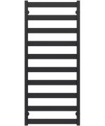 Полотенцесушитель водяной Deffi Silvia П10 500х1200 боковое левое подключение черный A.SV.120.50.10.B.B