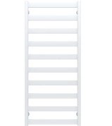 Полотенцесушитель водяной Deffi Silvia П10 500х1200 нижнее подключение белый A.SV.120.50.10.W.A