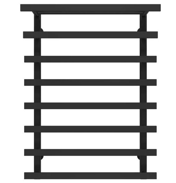 Сушка для рушників водяна Deffi Agata П8 400x800 нижнє підключення чорний A.AG.80.40.8.B.A