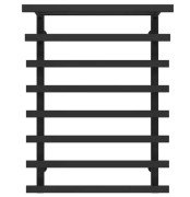 Полотенцесушитель водяной Deffi Agata П8 400x800 боковое левое подключение черный A.AG.80.40.8.B.B