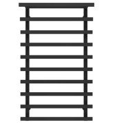 Сушка для рушників водяна Deffi Agata П10 400x1000 бічне ліве підключення чорний A.AG.100.40.10.B.B